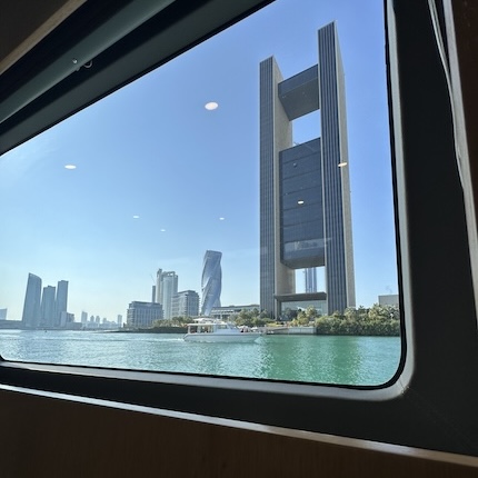 Interior photo of the Water Taxi
